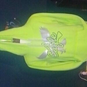 American eagle neon yellow pullover size large